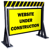 Site under construction sign animation